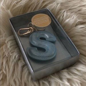 Èccolo Monogram Keychain ‘S’ NWT